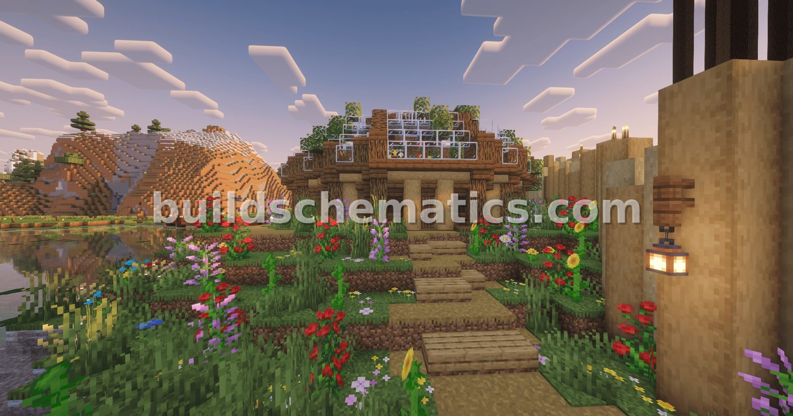 Decorated Bee Farm Greenhouse