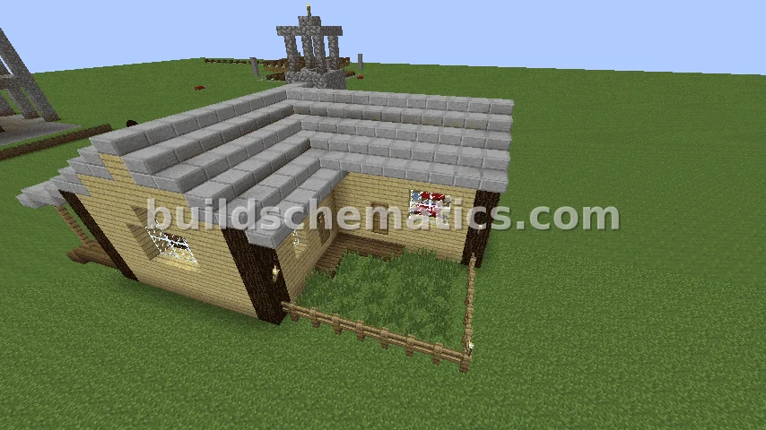 Wooden Forest House with Stone Roof — view 4