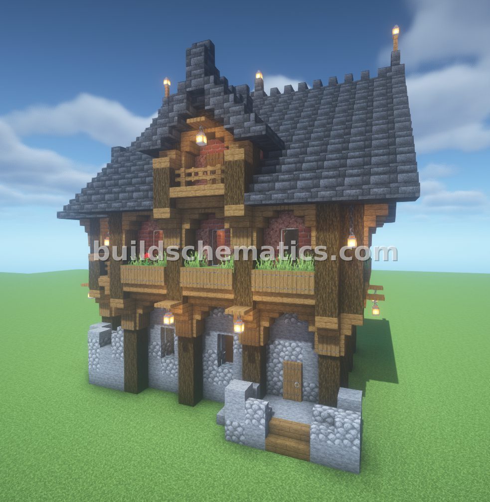 Rustic Granite Brick House