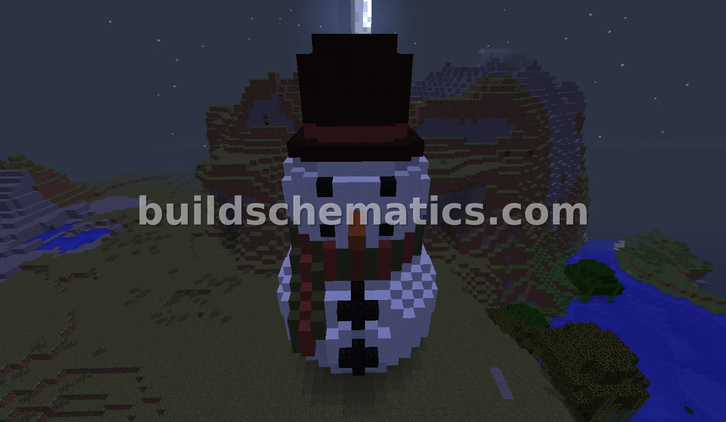Hollow Snowman Decoration with Hat — view 2