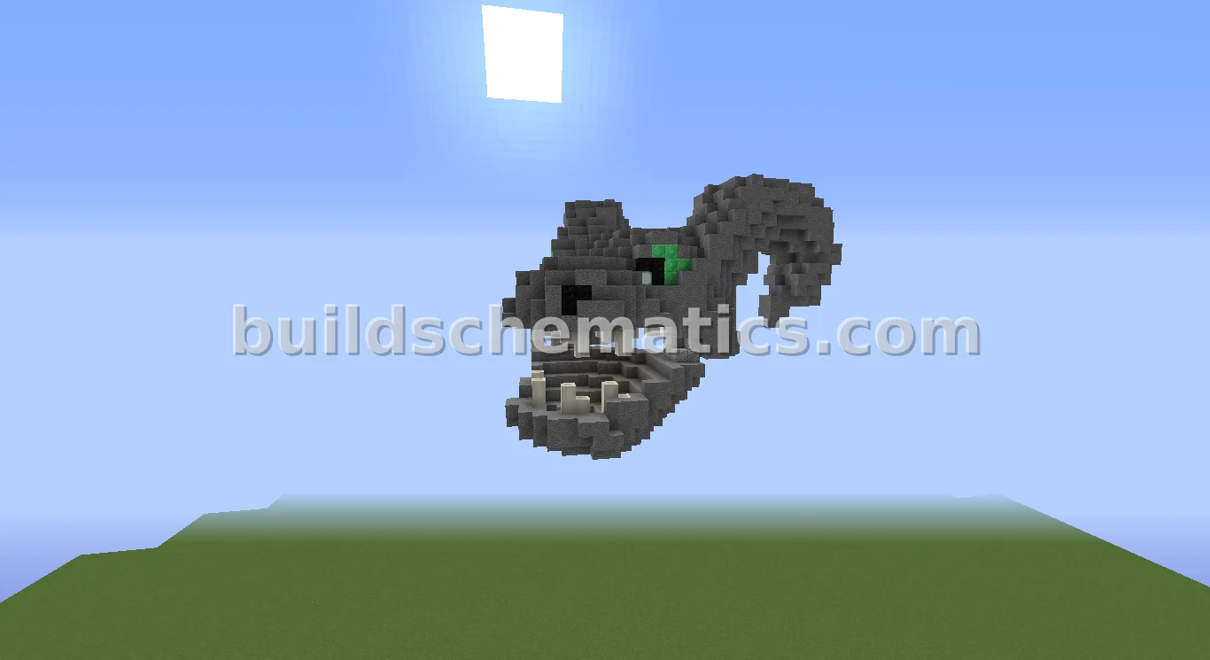 Demon Dragon Skull Structure — view 4