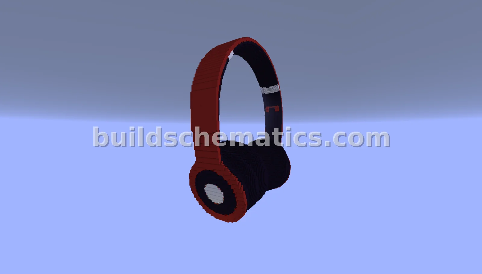 Red Headphones Structure