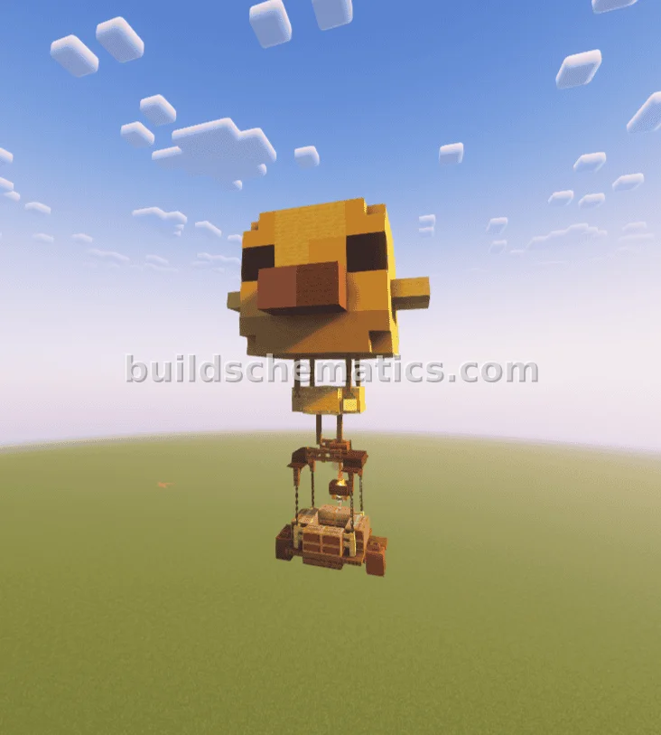 Adorable Chick Hot Air Balloon Decoration
