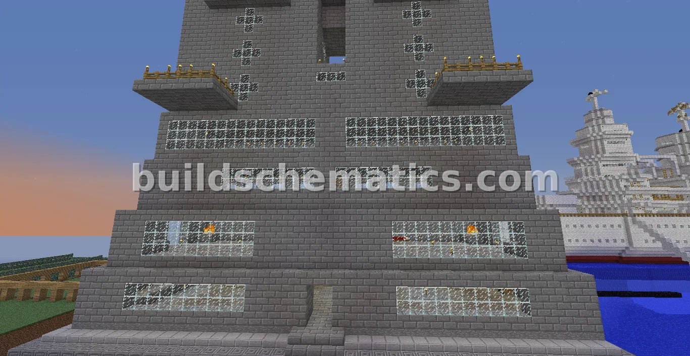 Large Medieval Castle Island — view 4