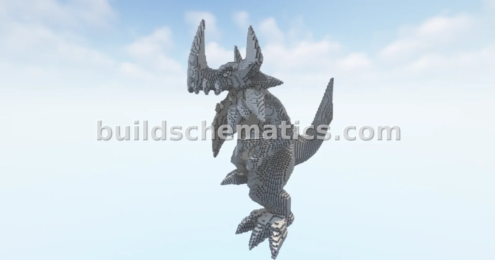 Blue Dragon Statue