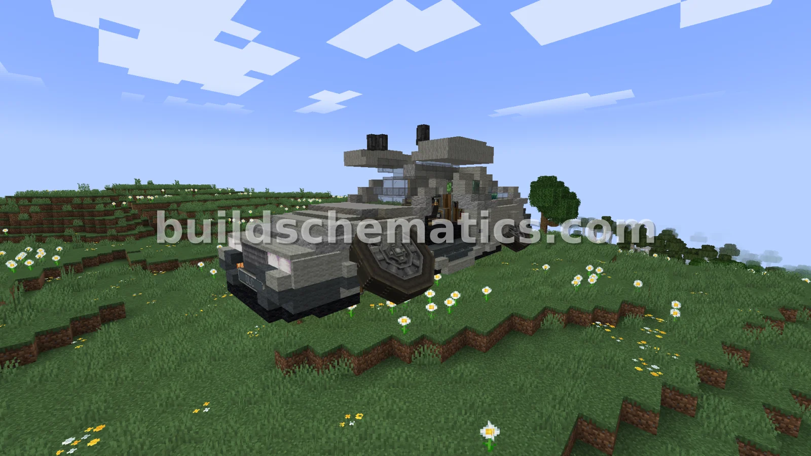 Massive Flying DeLorean Car