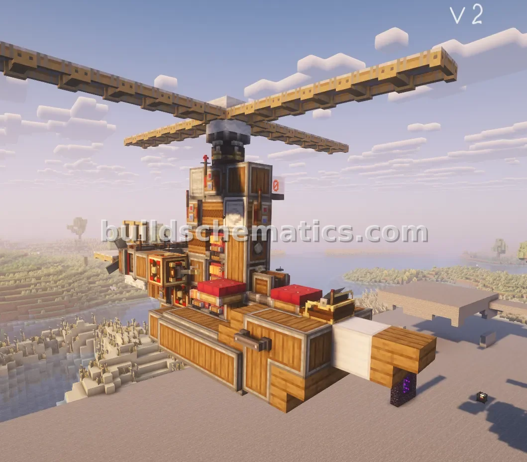 Simple Flying Helicopter Vehicle — view 2