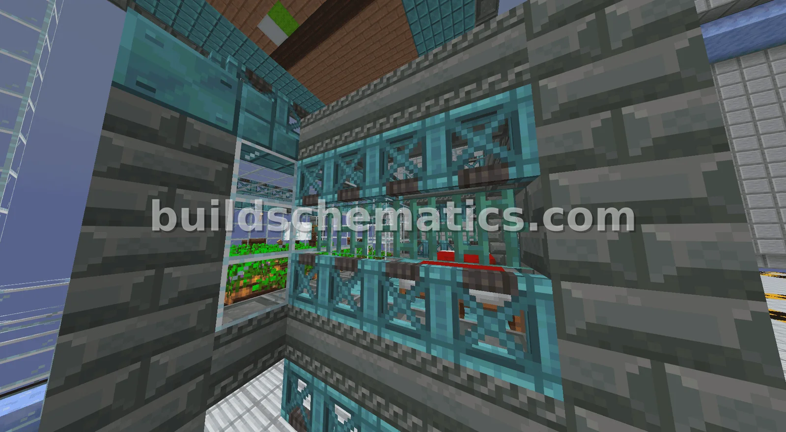 Villager Breeder Farm 16x16 Chunk Design — view 4
