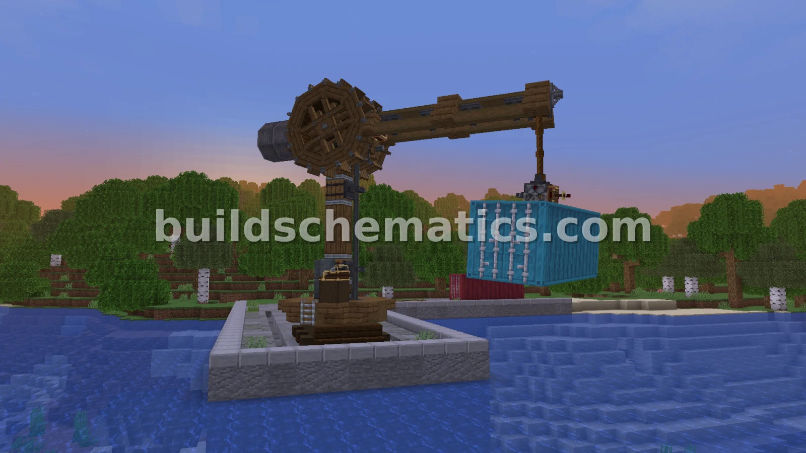 Functional Cargo Crane for Docks