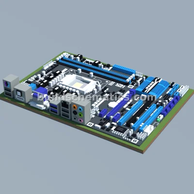 ASUS P8Z68-V LX Motherboard Pixel Art
