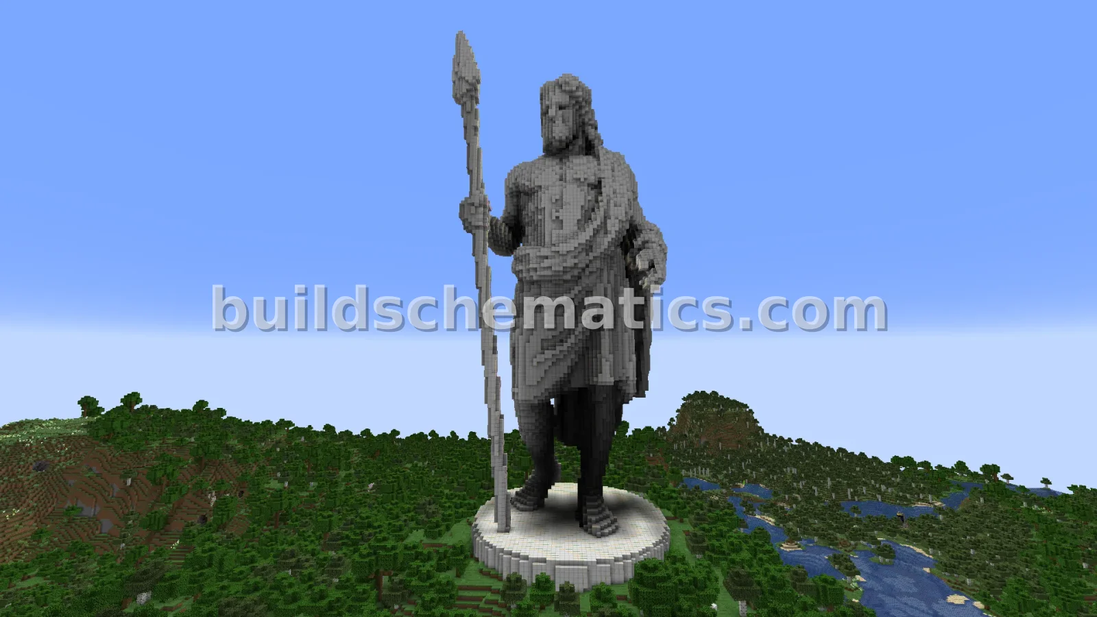 Greek God Statue - Monumental Minecraft Build