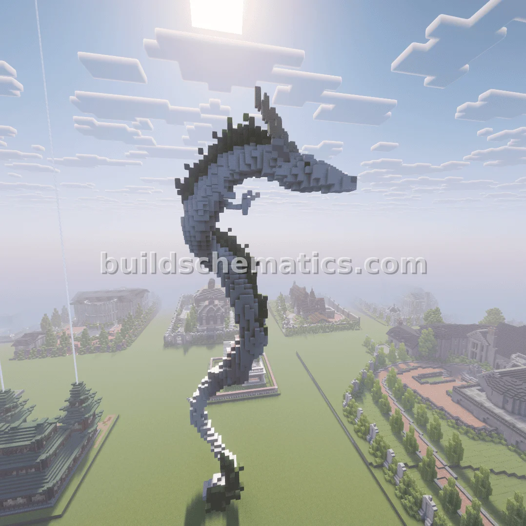 Spirited Away Dragon Haku Statue — view 3