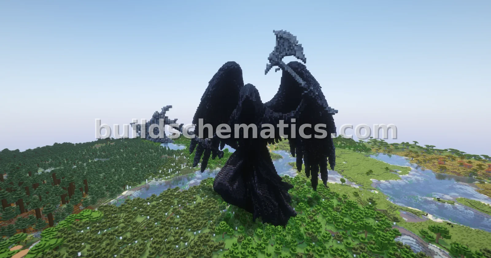 Reaper of Darkness Statue Minecraft Build — view 2