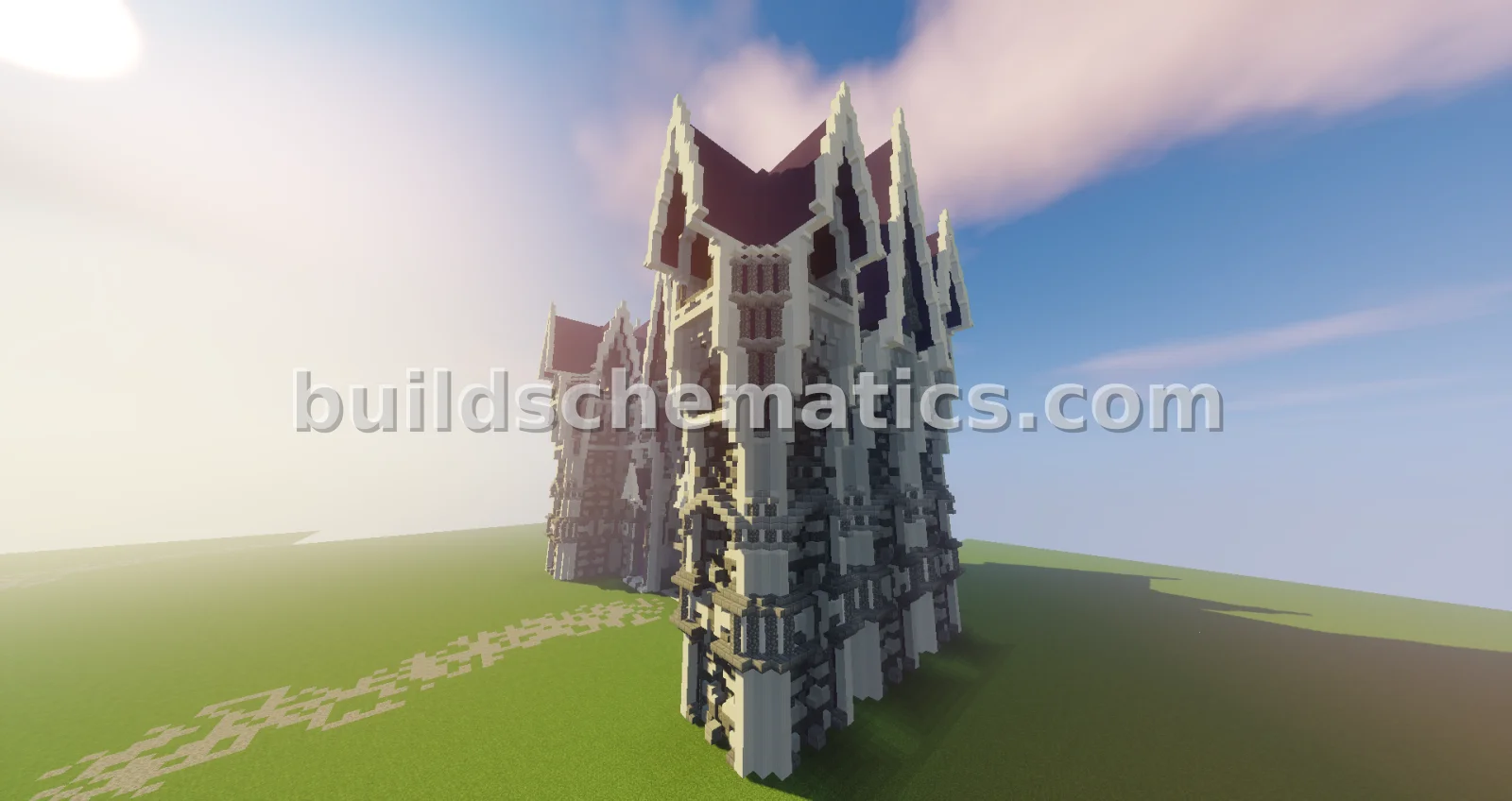 Medieval Cathedral Exterior — view 4