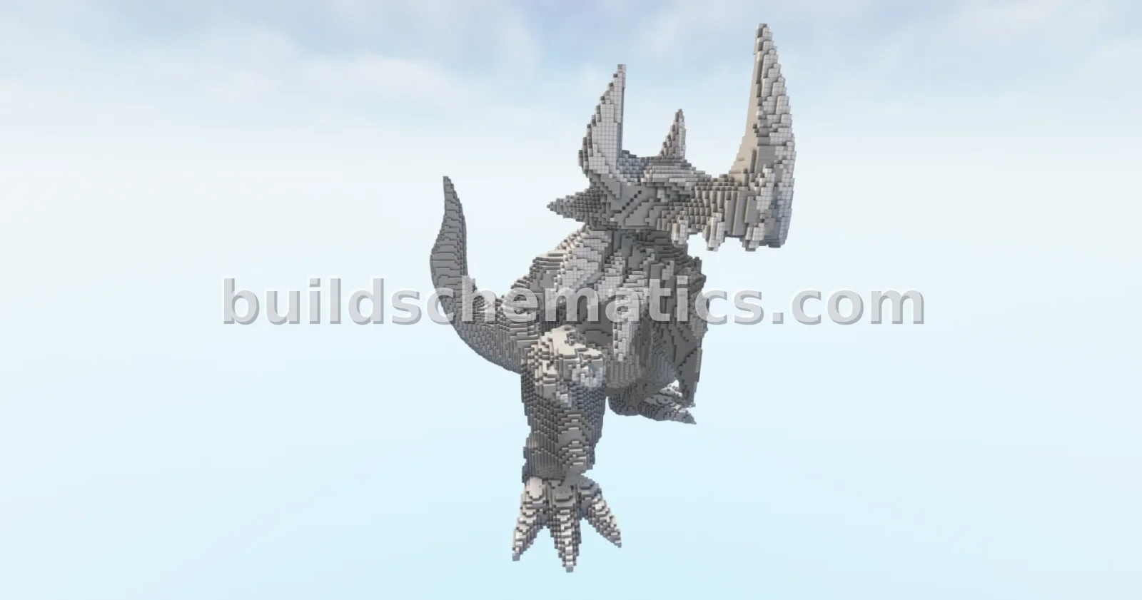 Blue Dragon Statue — view 3