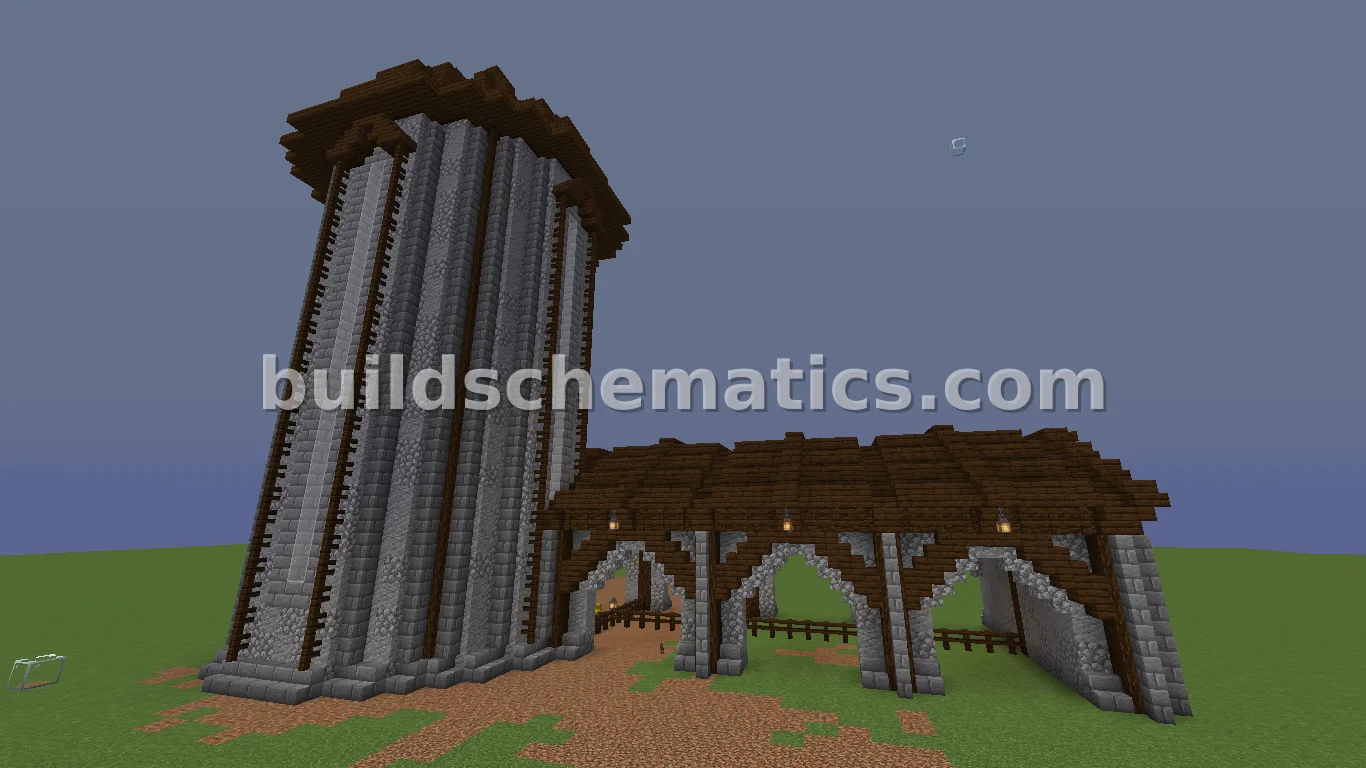Medieval Barn and Silo Structure