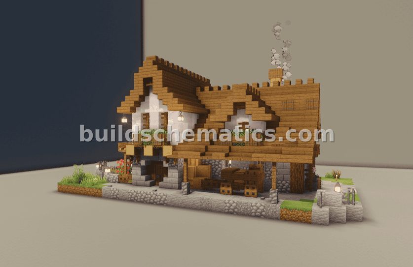 Medieval Style House With Interior