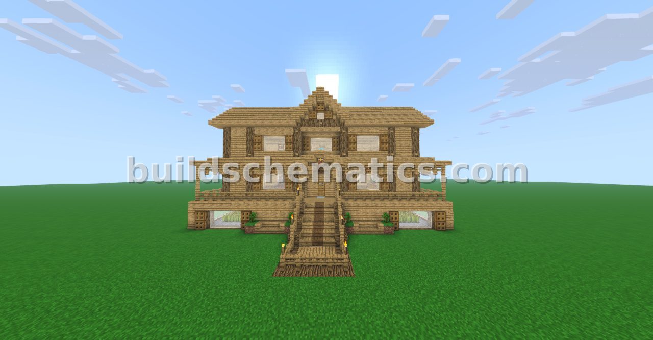 Large Wooden Mansion Build