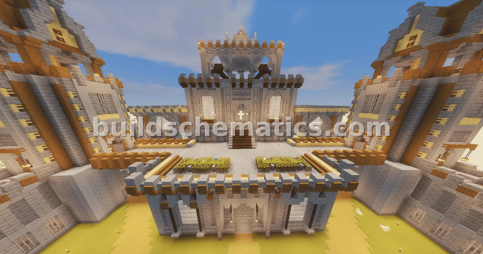 Decorated Medieval Castle — view 4