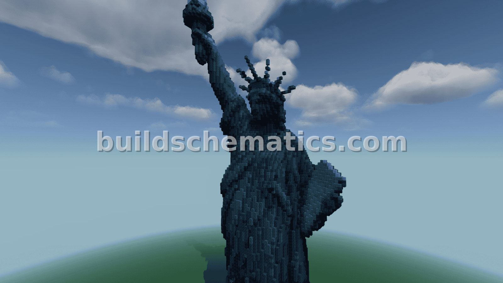 Stone Statue of Liberty Minecraft Replica
