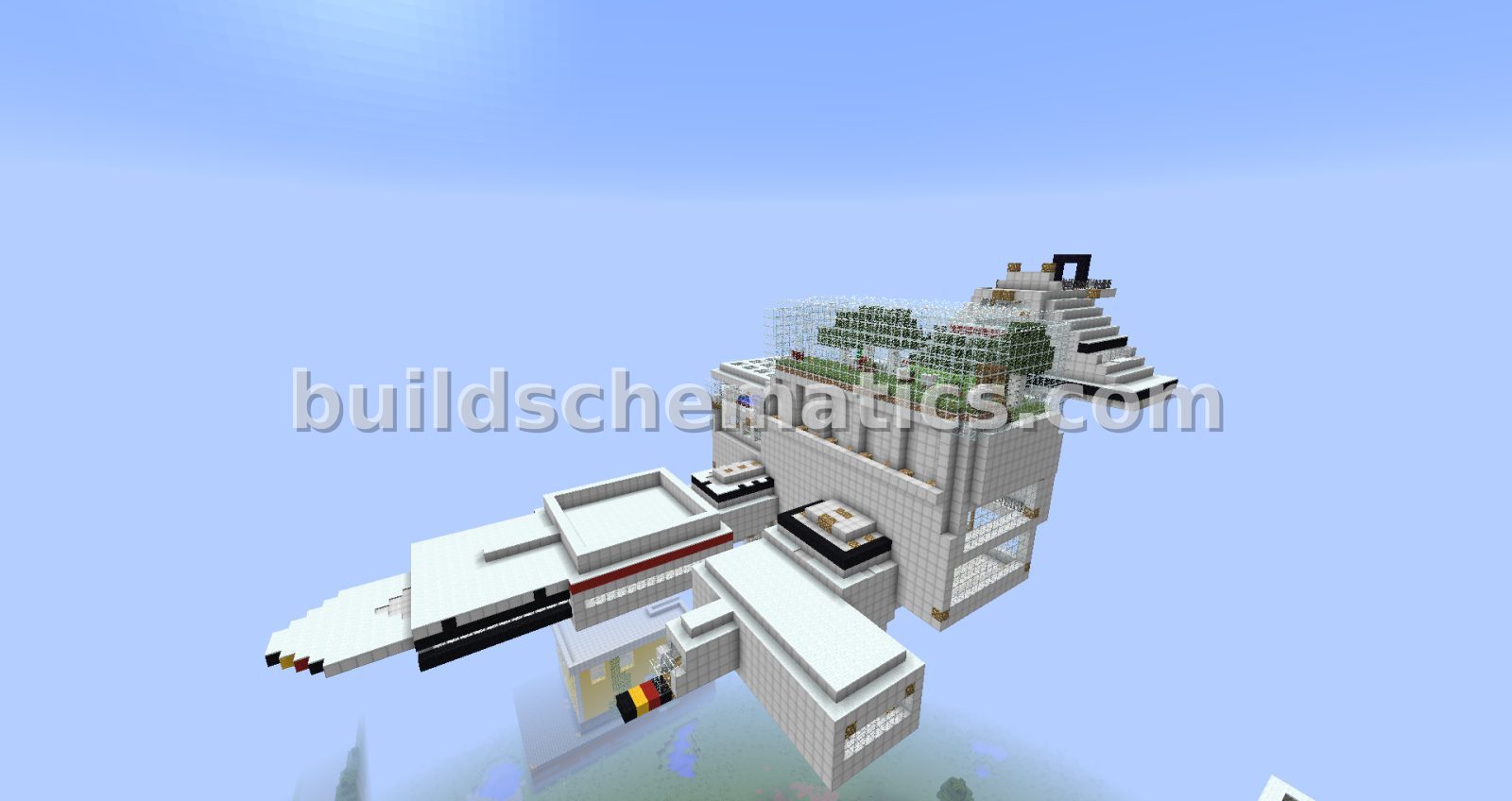 Spacious Futuristic Sky Base