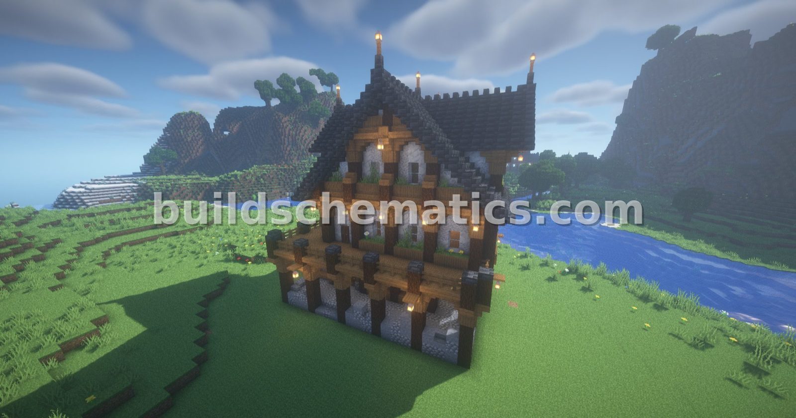 Rustic House With Wrap-Around Patio