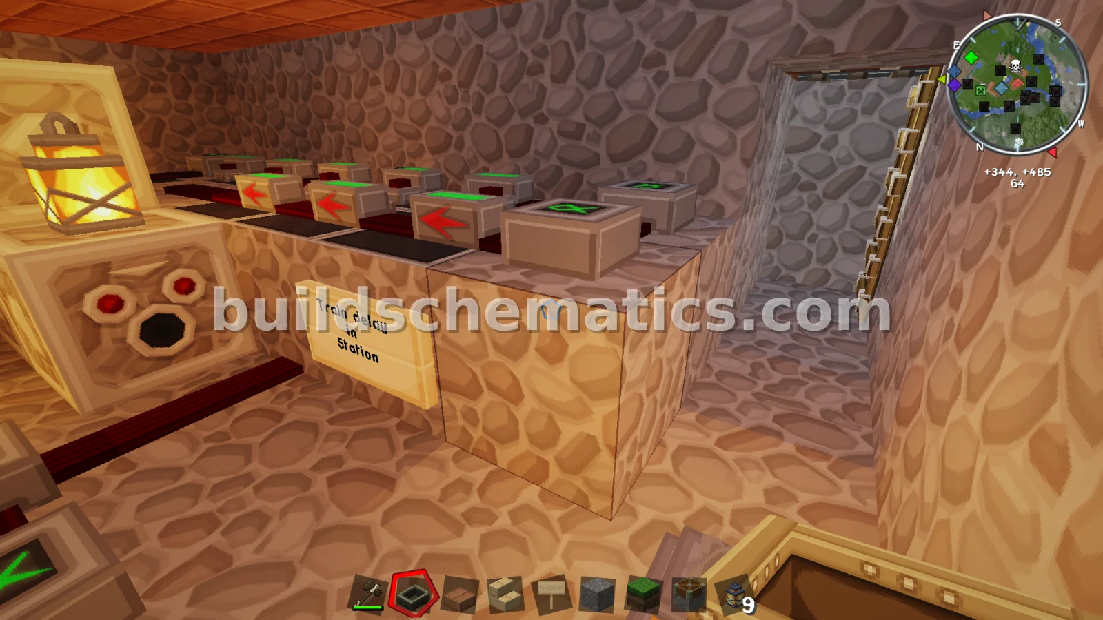 Minecraft Railway Station — view 4
