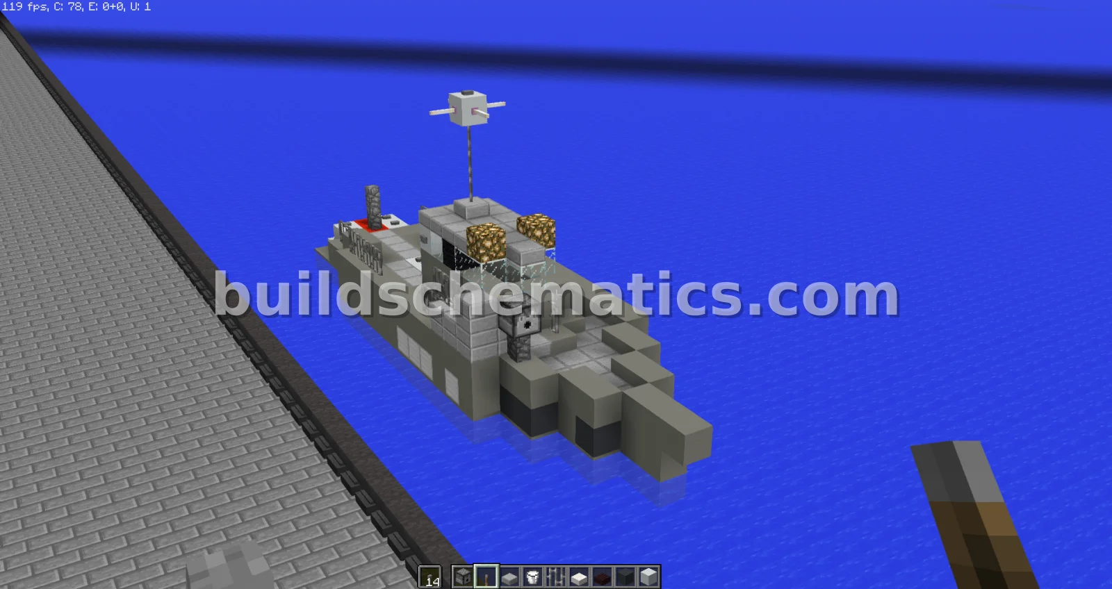 Coast Guard Ship With Working Machine Gun — view 3