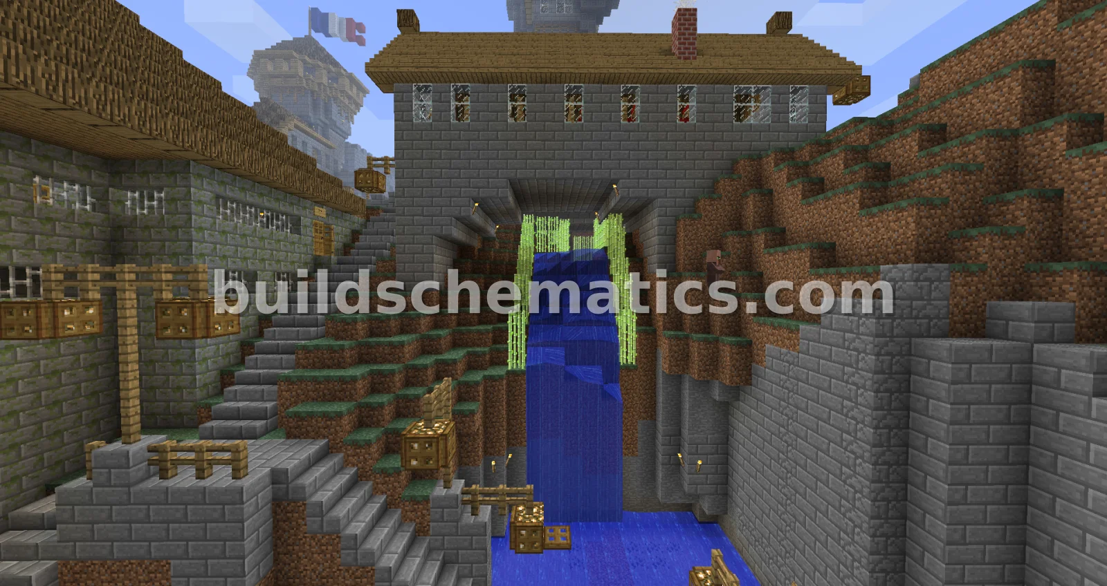 Medieval Walled Town and Castle — view 3