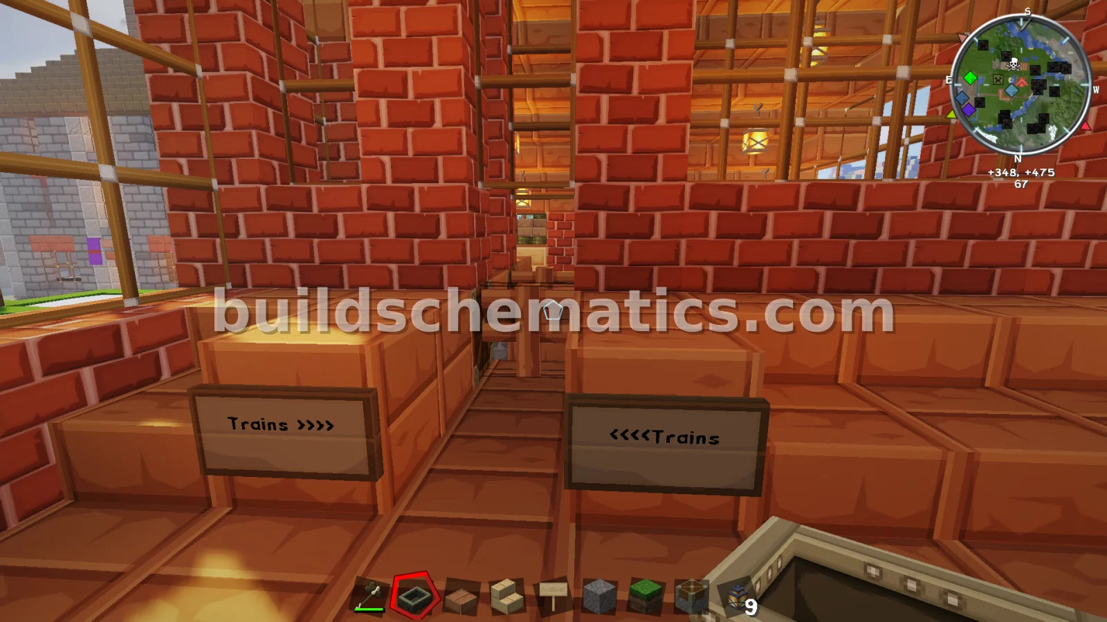 Minecraft Railway Station — view 2