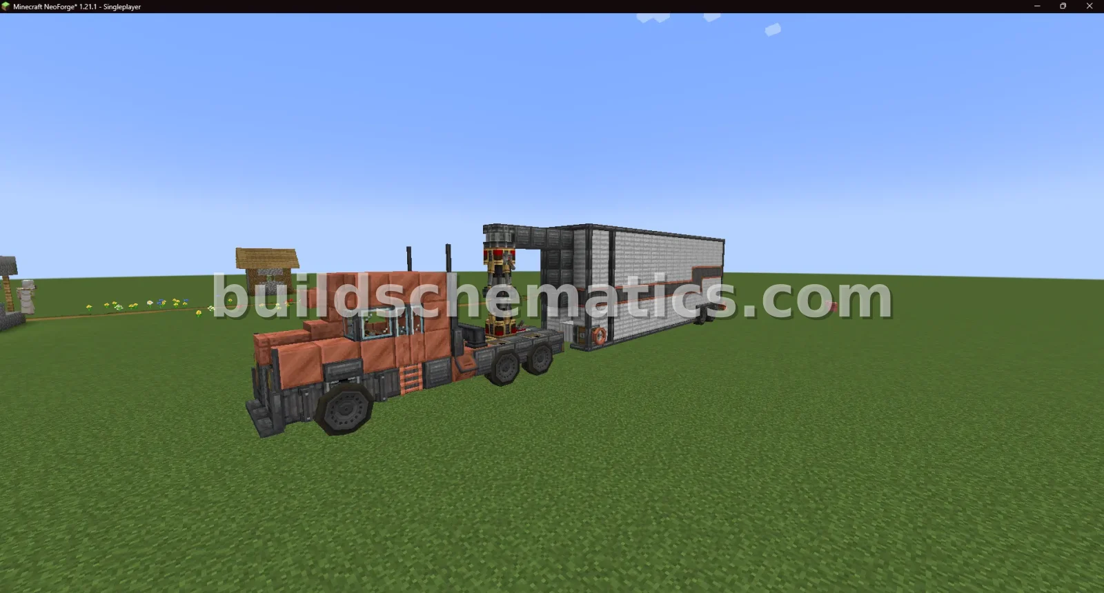 Realistic Car Trailer - 468 Blocks
