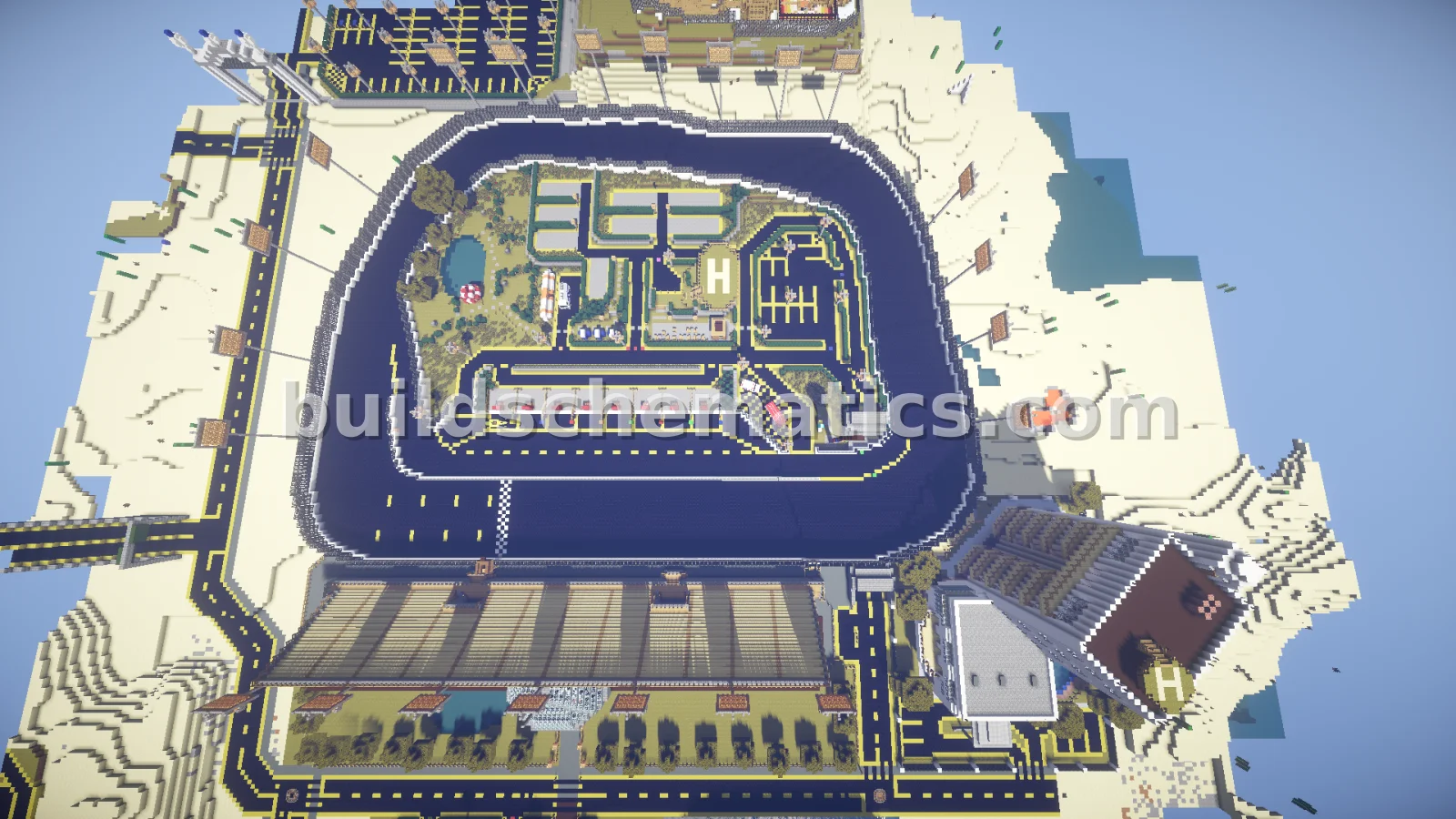 Race Track Stadium For Vehicle Mods