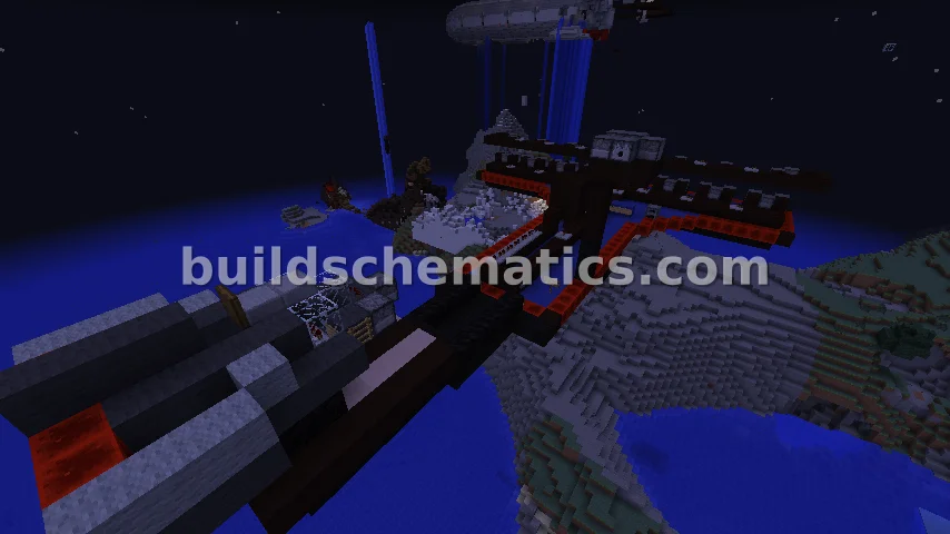 Armored Gunship with Fighter Bay — view 3