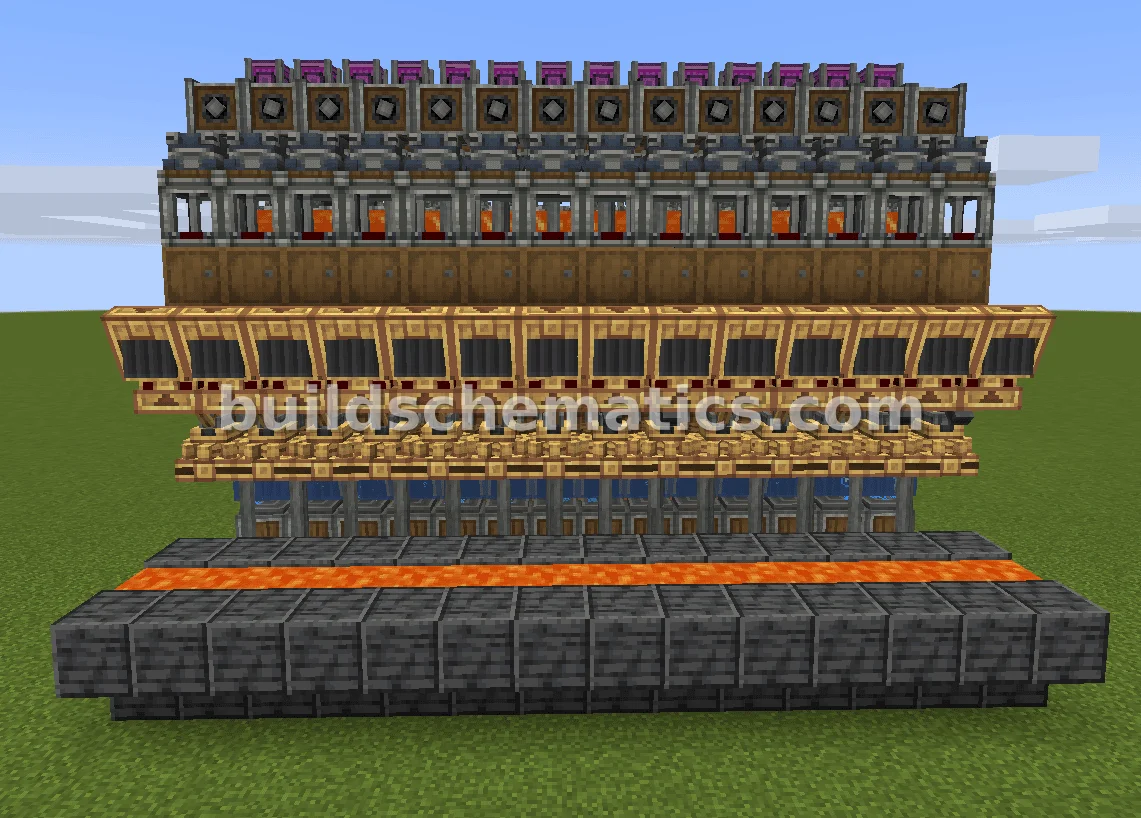 Compact 1-Wide Iron Farm with Dual Inputs — view 4