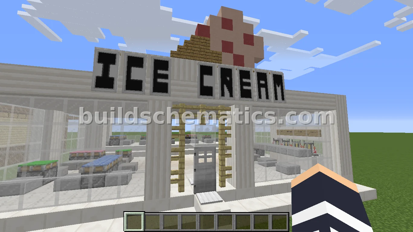 Modern Ice Cream Shop and Truck — view 4