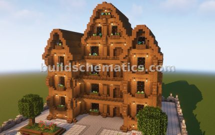 Spruce Mansion Litematic Build