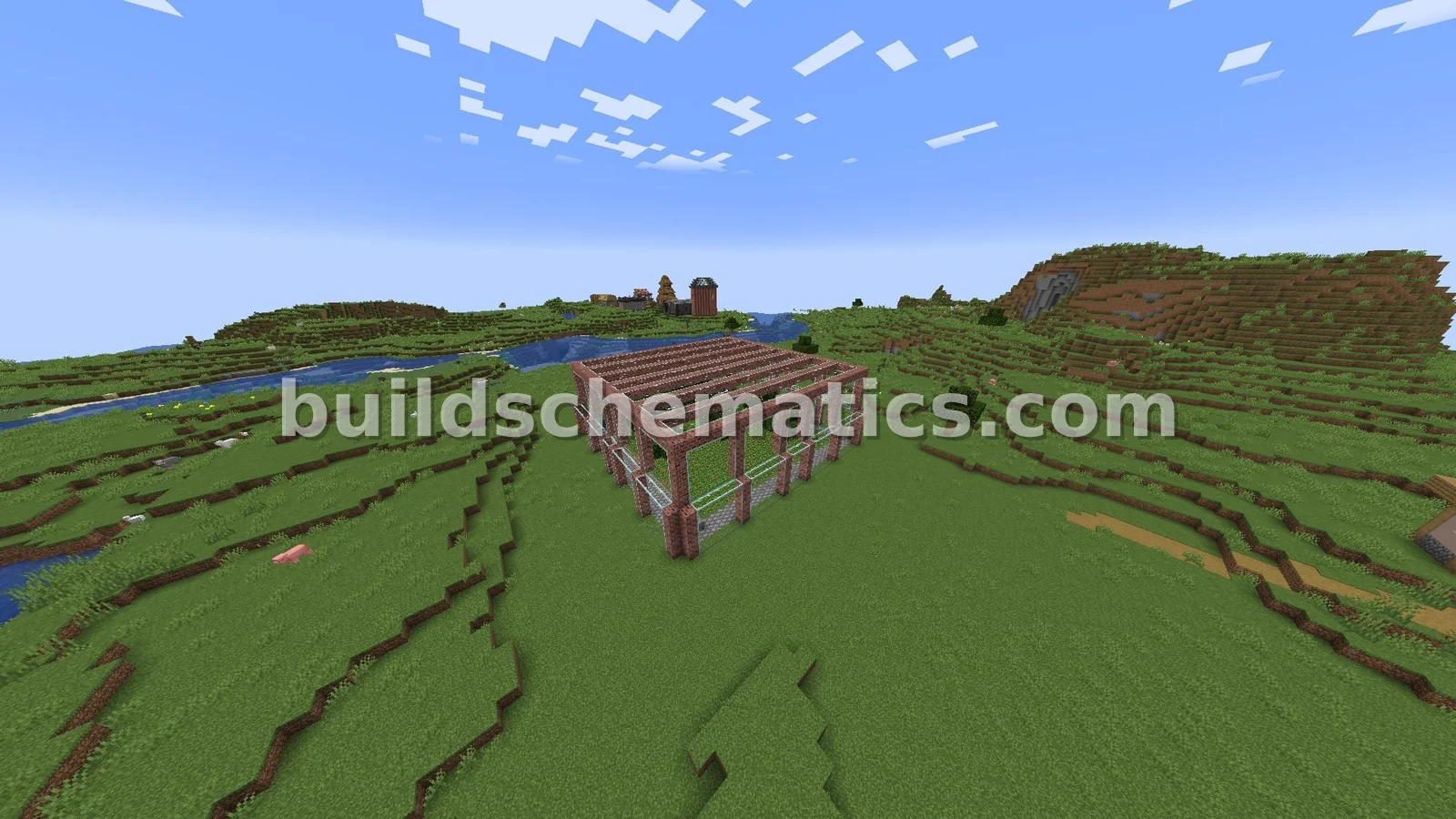 Brick and Glass Farmhouse - 1930 Blocks
