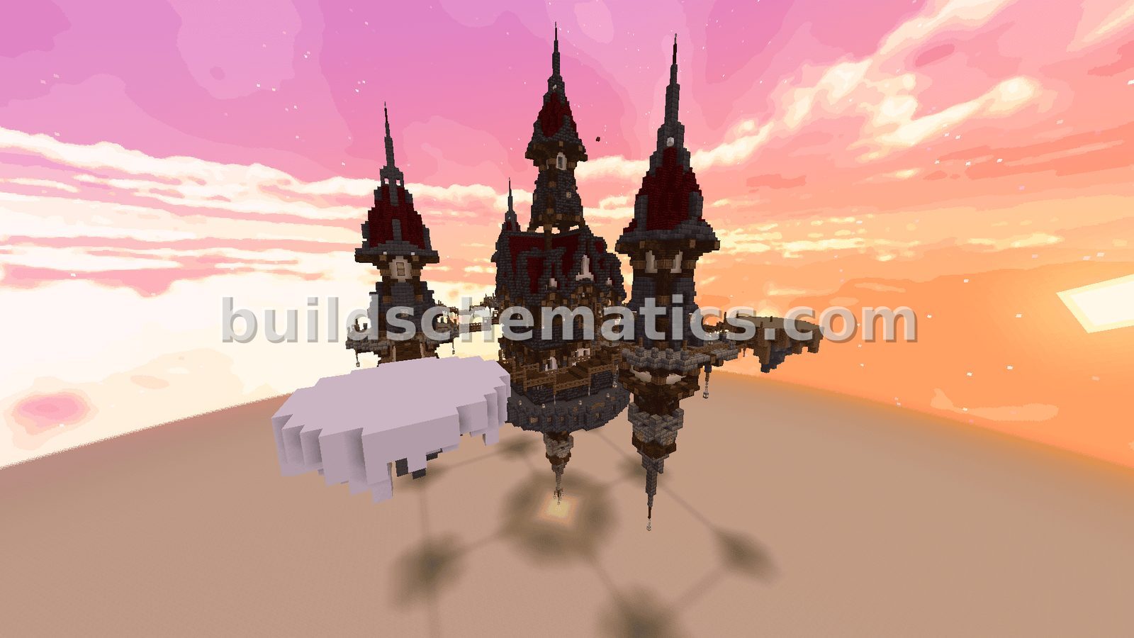 Medieval Fortress Aerial Military Base