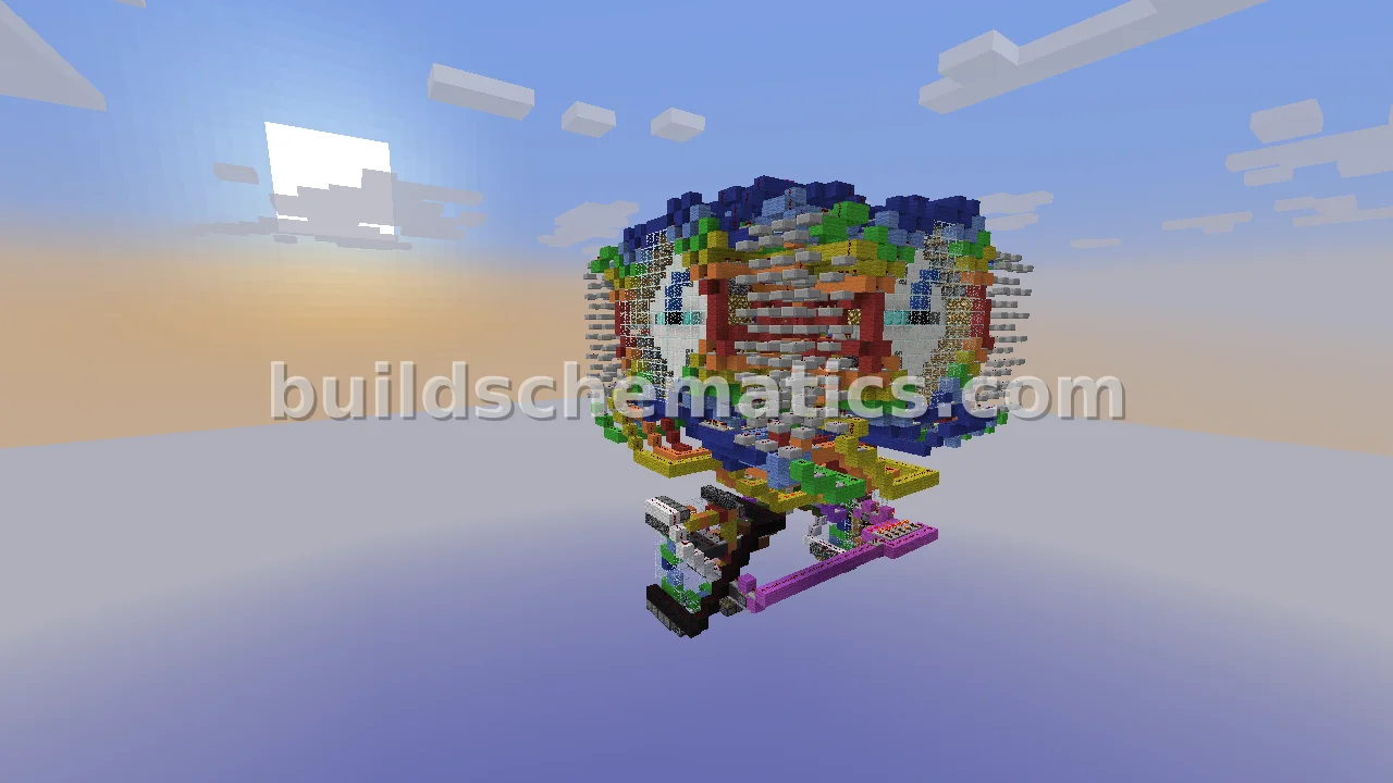 Analog Clock Tower Redstone Contraption — view 2