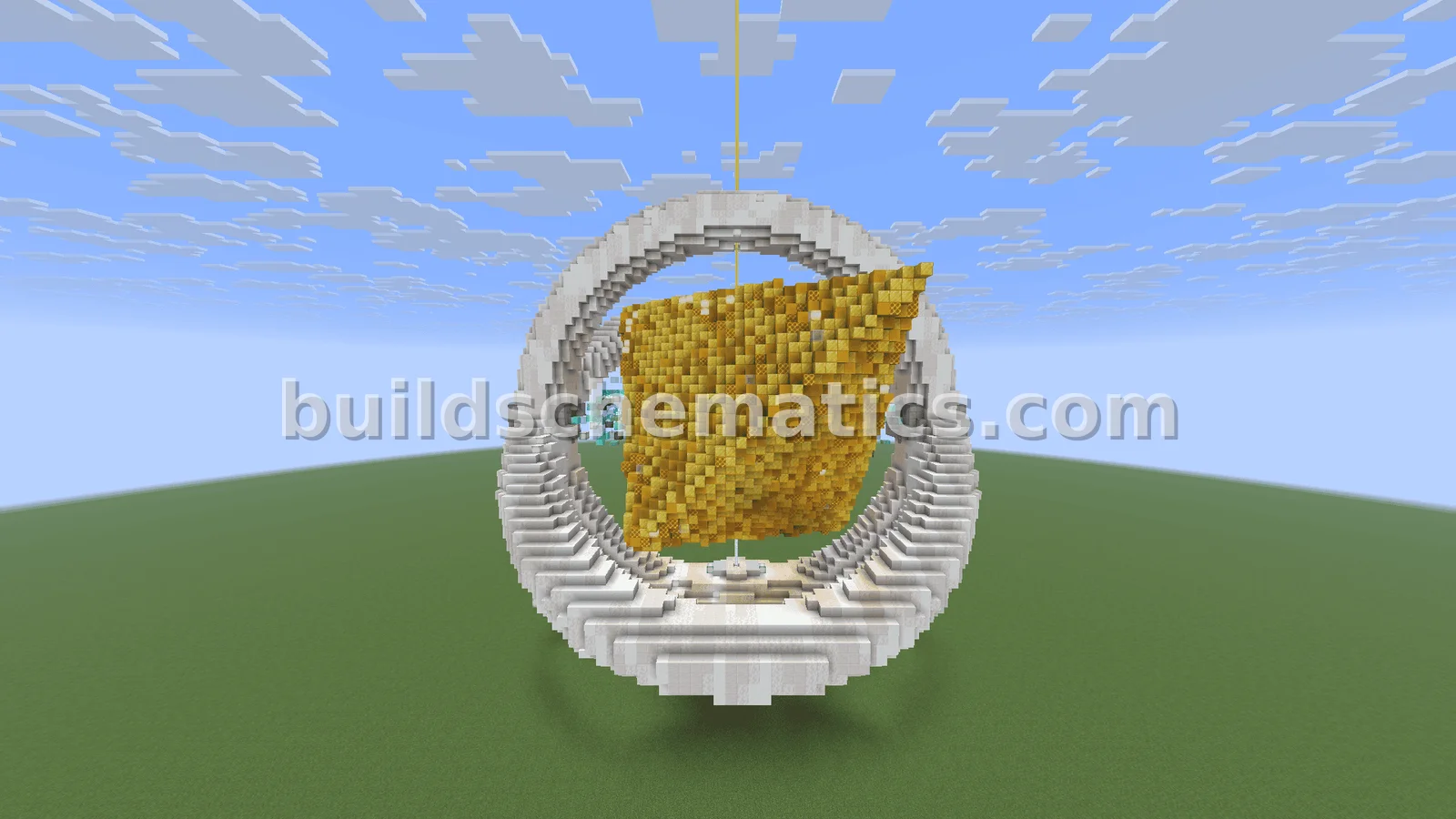 Giant Levitating Gold Ore Beacon