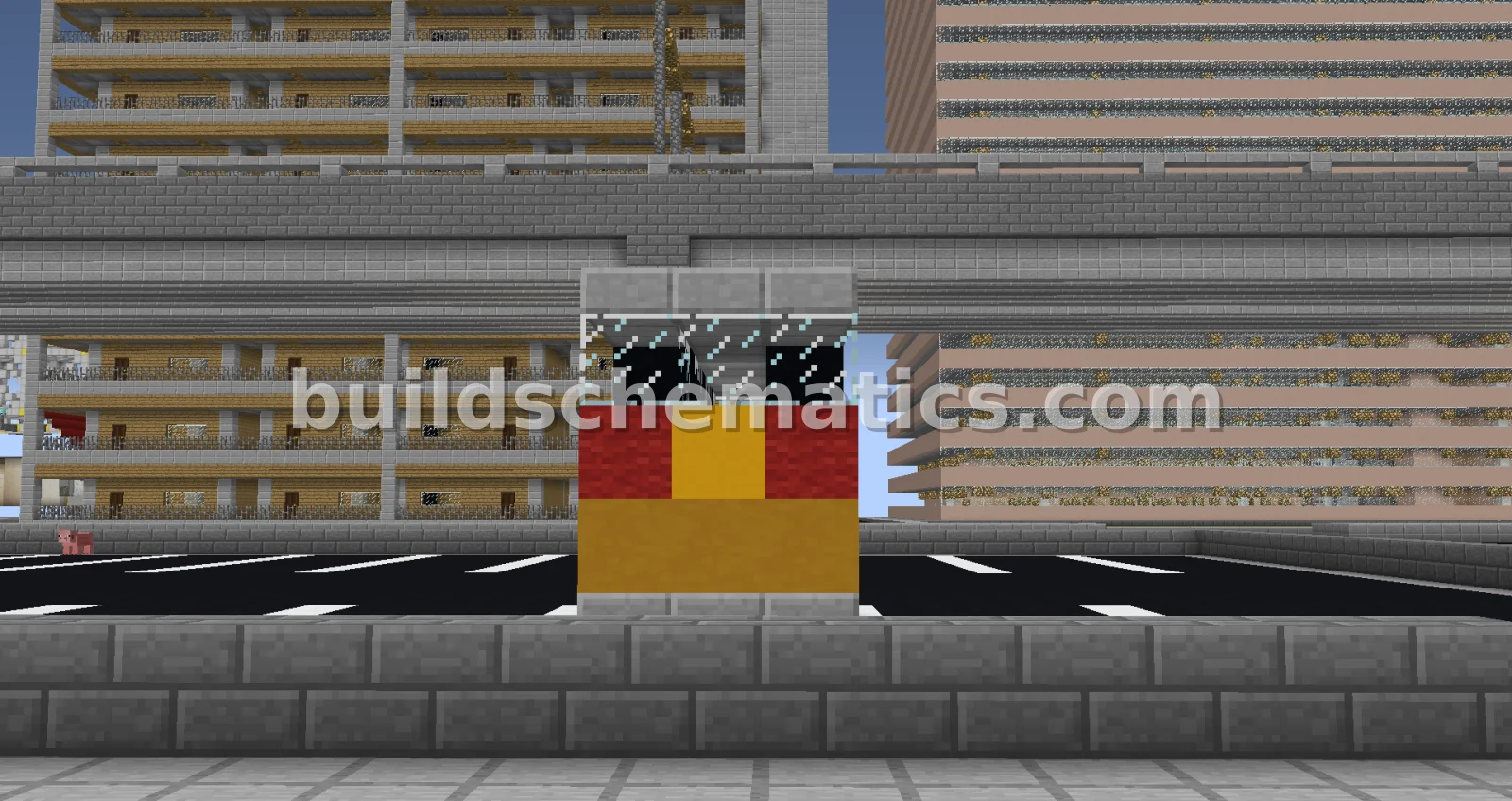 Yellow Minecraft Bus 6x4 Transport — view 3