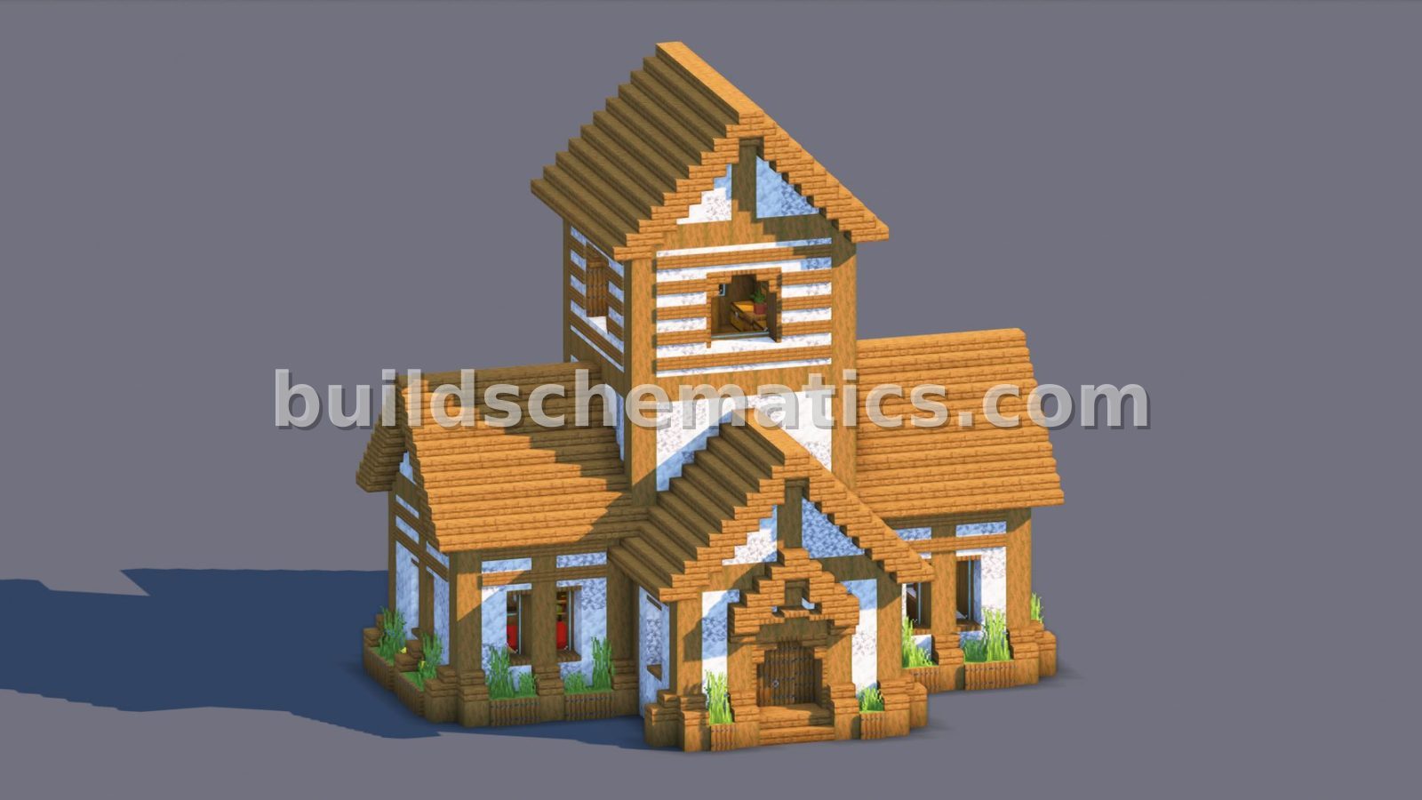 Cozy Furnished Medieval Home for Minecraft Survival Worlds