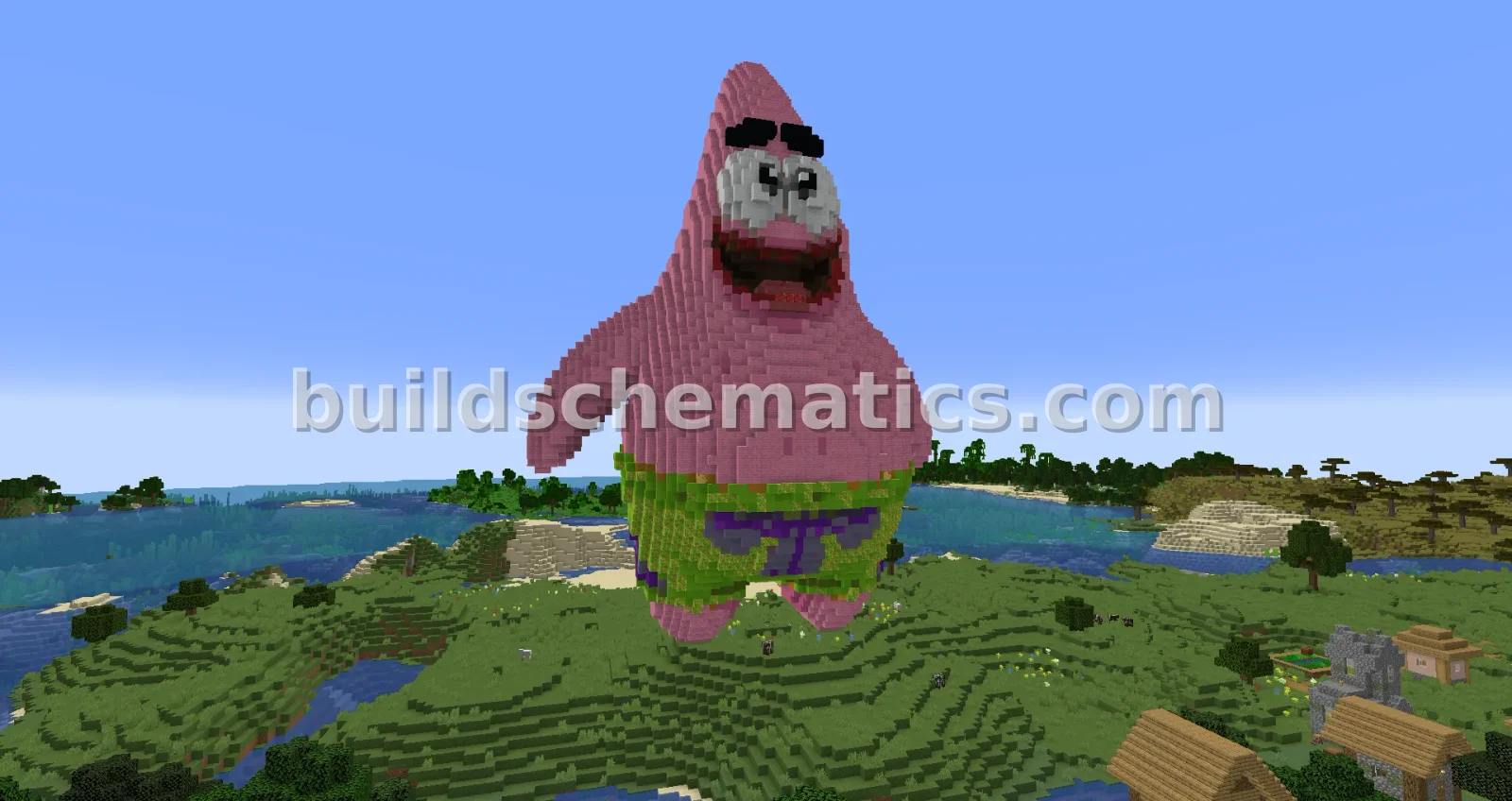 Patrick Statue Minecraft Build