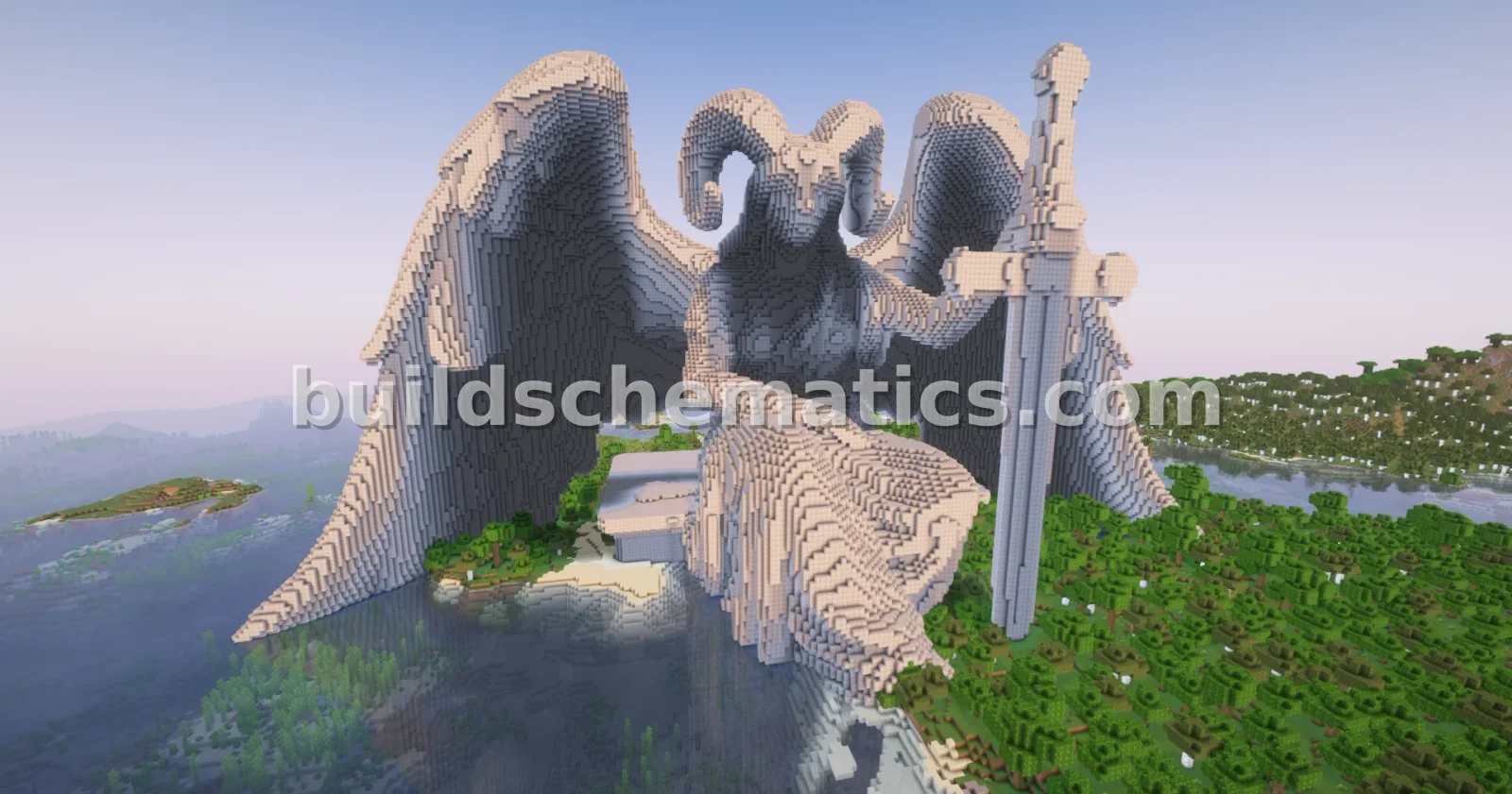 Fantasy Angry Angel Statue Build — view 4