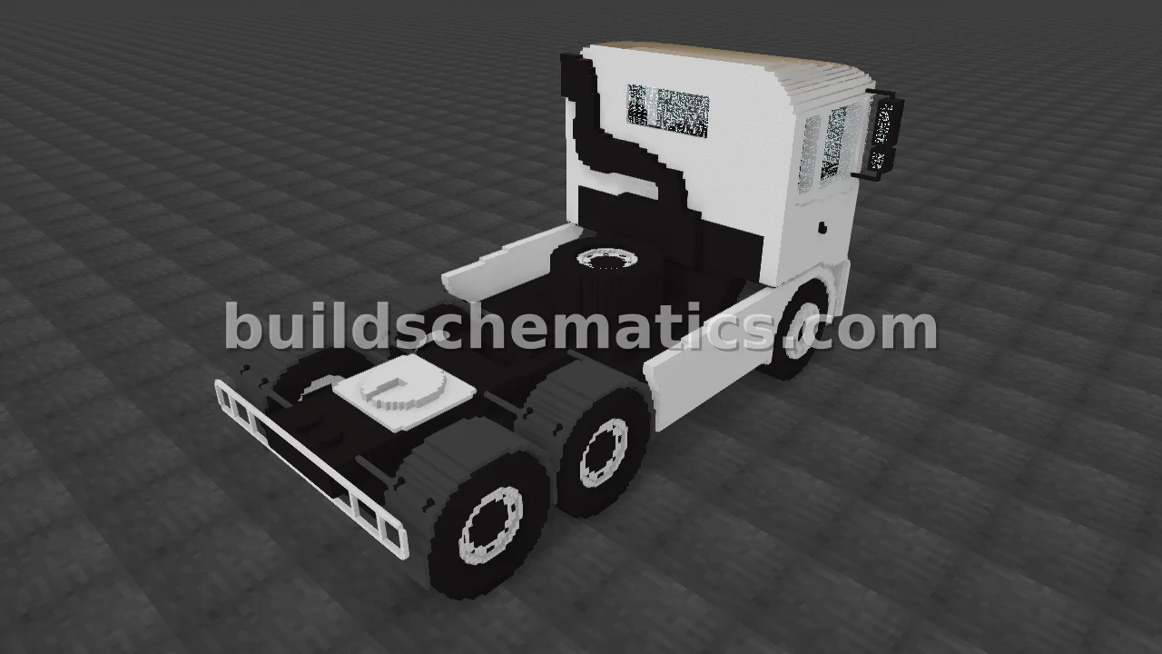 Cargo Truck Vehicle Schematic — view 3