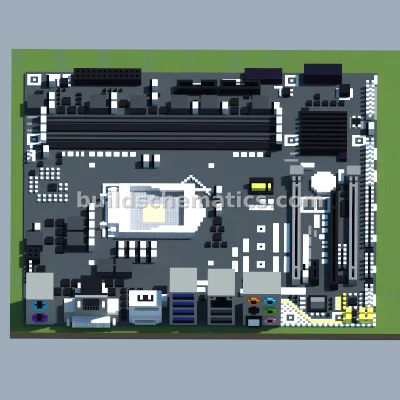 Gigabyte Intel Motherboard Pixel Art — view 3