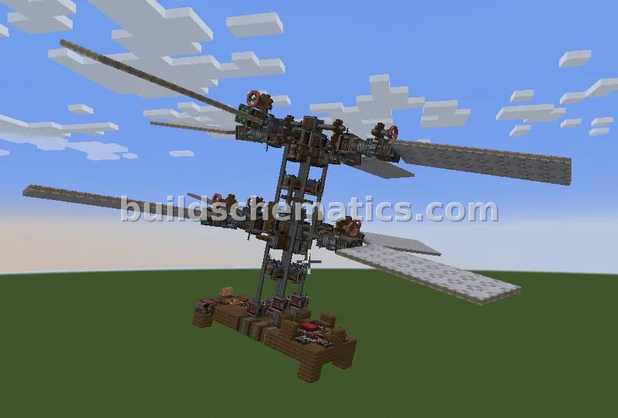 Coaxial Helicopter with Automatic Skew
