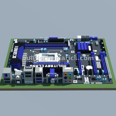 MSI Z77A-G45 Motherboard Replica — view 3