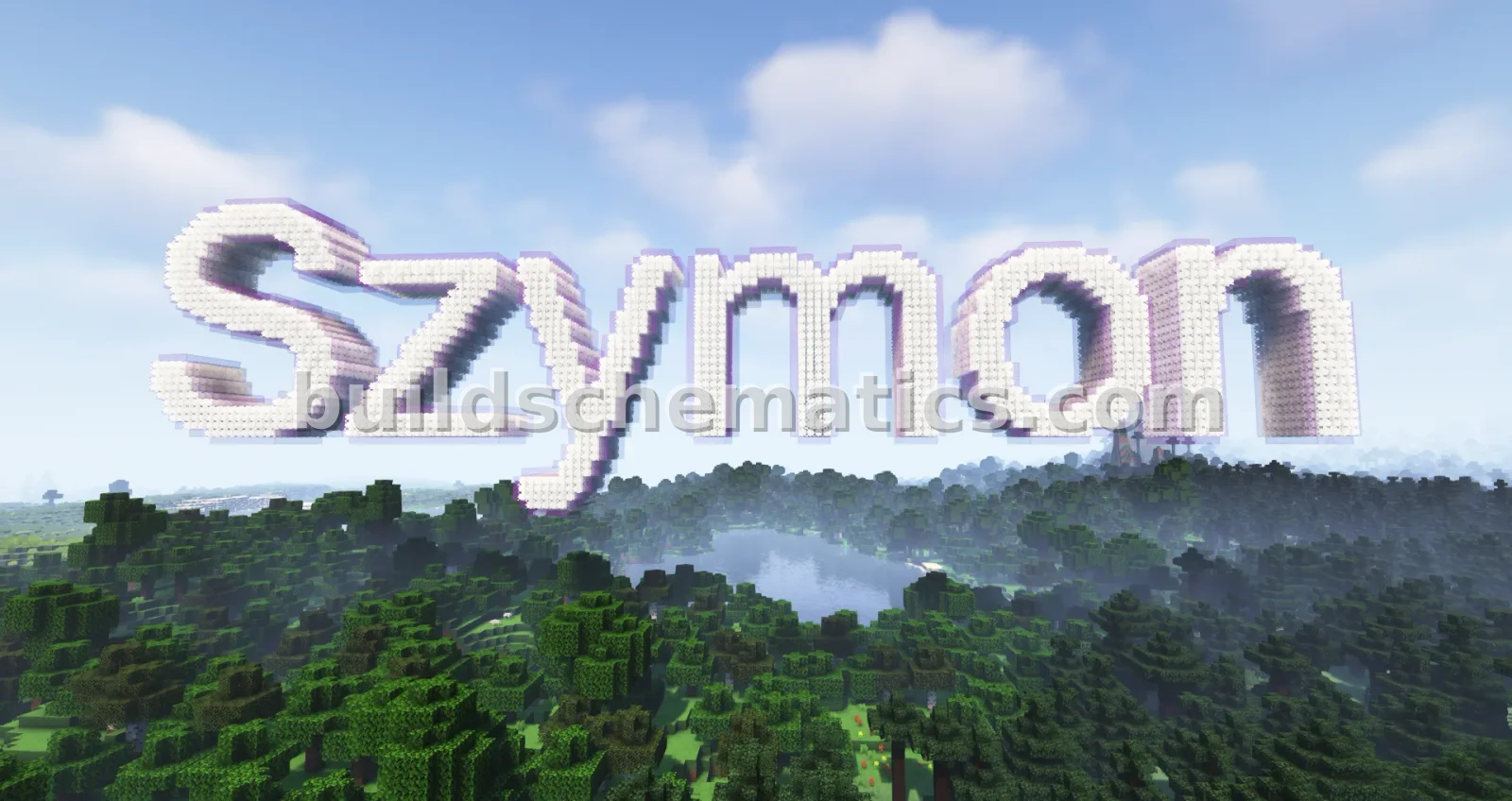 Szymon Nameplate in 3D Block Letters