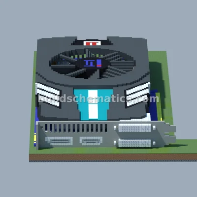 Sapphire HD 6850 Pixel Art Build — view 2